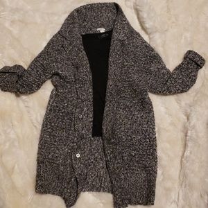 Grey Long Cardigan